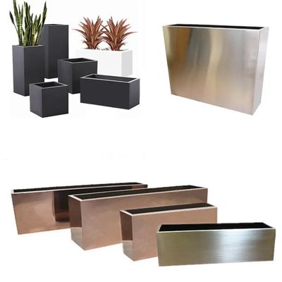 Stainless Steel Vase Square Or Round Stainless Steel Plant Stand Custom Color