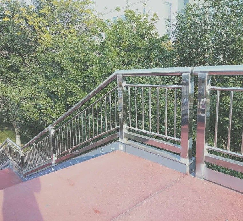 304 Outdoor Exterior Stainless Steel Handrail Tubular Stair Railings