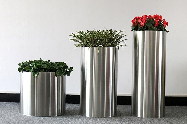 Stainless Steel Flowerpot Home Decoration Shape
