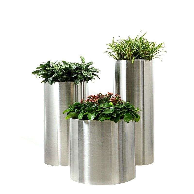 Stainless Steel Flowerpot Home Decoration Shape