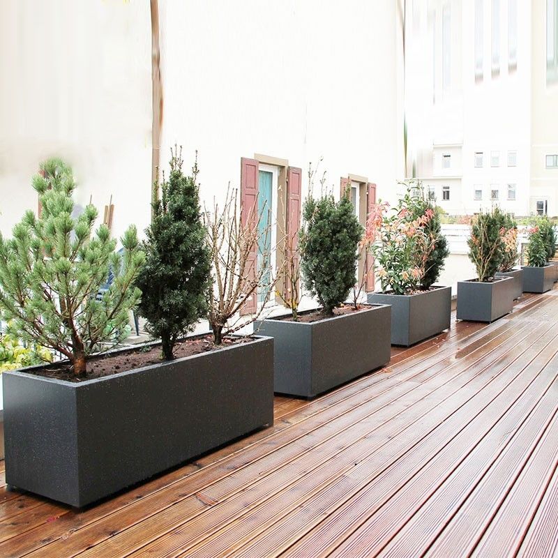 Custom Size Stainless Steel Flowerpot Smooth Surface