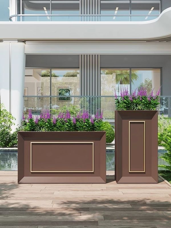 Custom Size Stainless Steel Flowerpot Rust Resistant For Home Or Garden